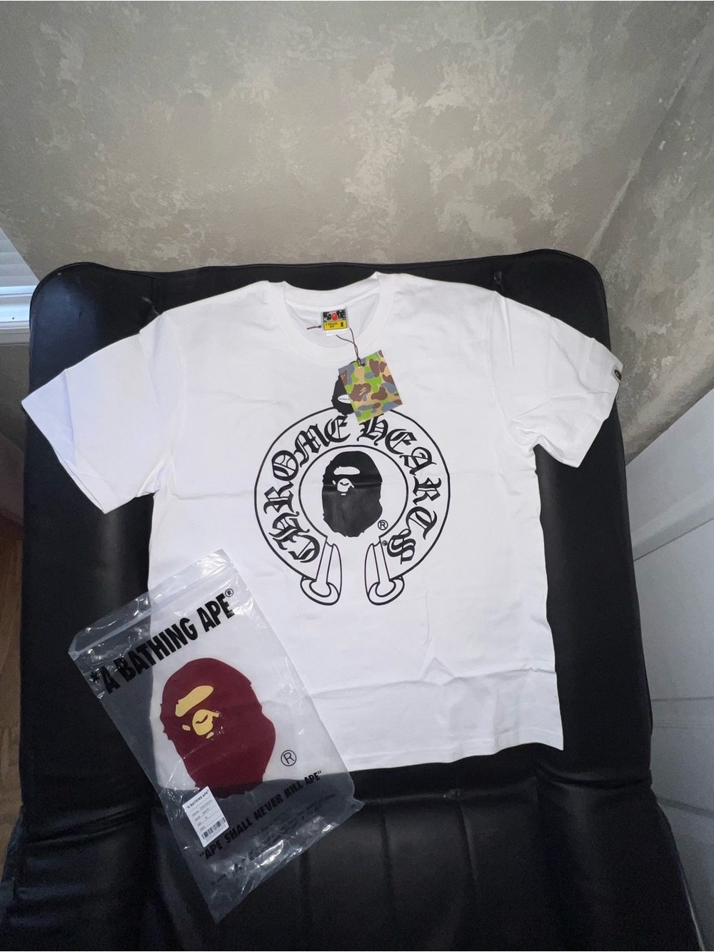White Graphic Logo Tee